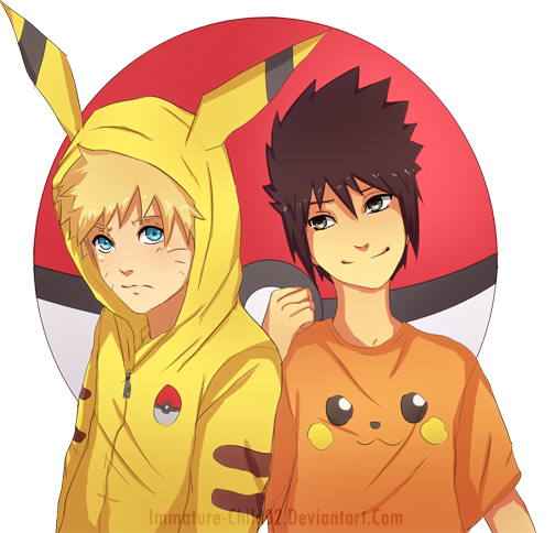 Naruto&Sasuke pokemon