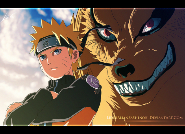 Naruto a kyuubi 