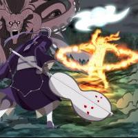 Killer Bee and Naruto vs Tobi (Obito)