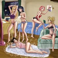 Naruto Girls Pajama Party by iurypadilha