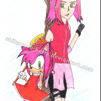 série Sonic&Naruto - Amy a Sakura