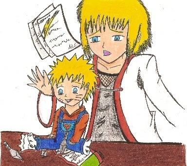 Minato a Naruto for Kobylka  ^^