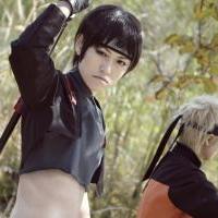 Sai a Naruto-Cosplay