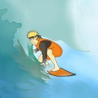 Naruto surfing