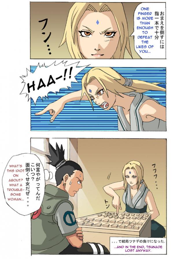 Tsunade a Shikamaru hraji go a shogi :D