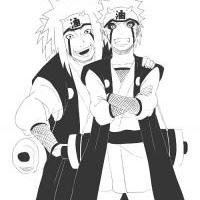 Jiraiya and Naruto sennin